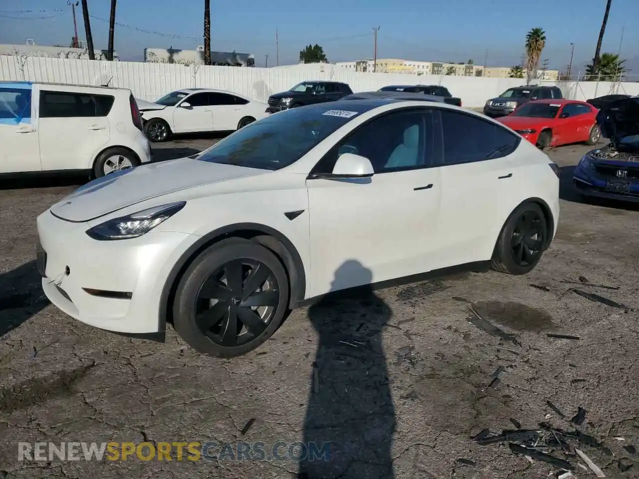 1 Photograph of a damaged car 7SAYGDEE7PA091452 TESLA MODEL Y 2023