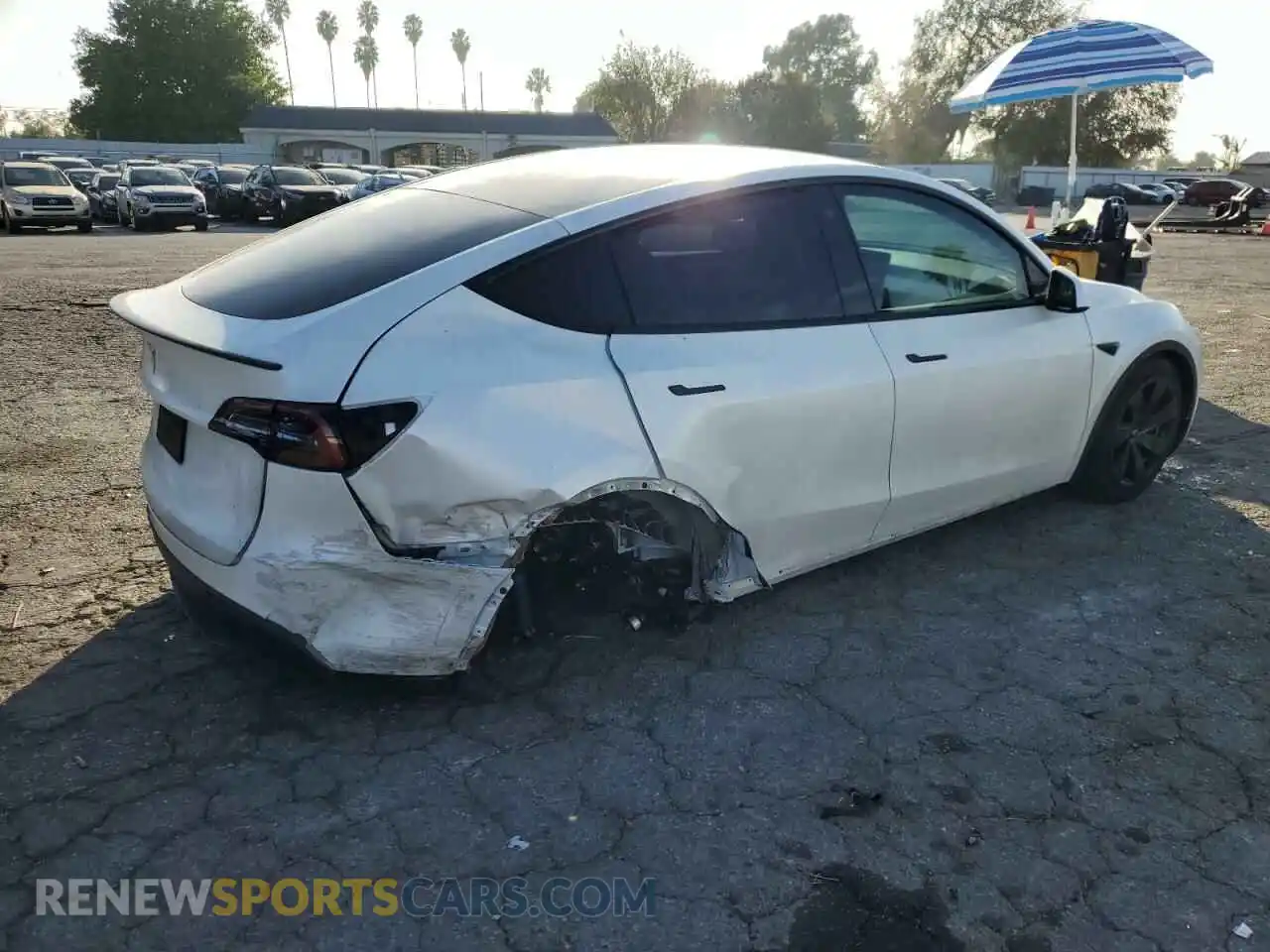 3 Photograph of a damaged car 7SAYGDEE7PA091452 TESLA MODEL Y 2023