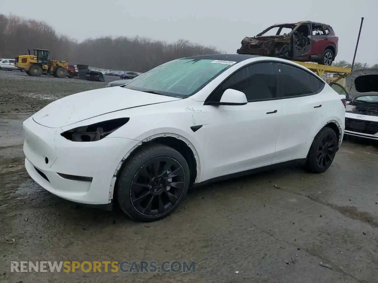 1 Фотография поврежденного автомобиля 7SAYGDEE7PA102174 TESLA MODEL Y 2023