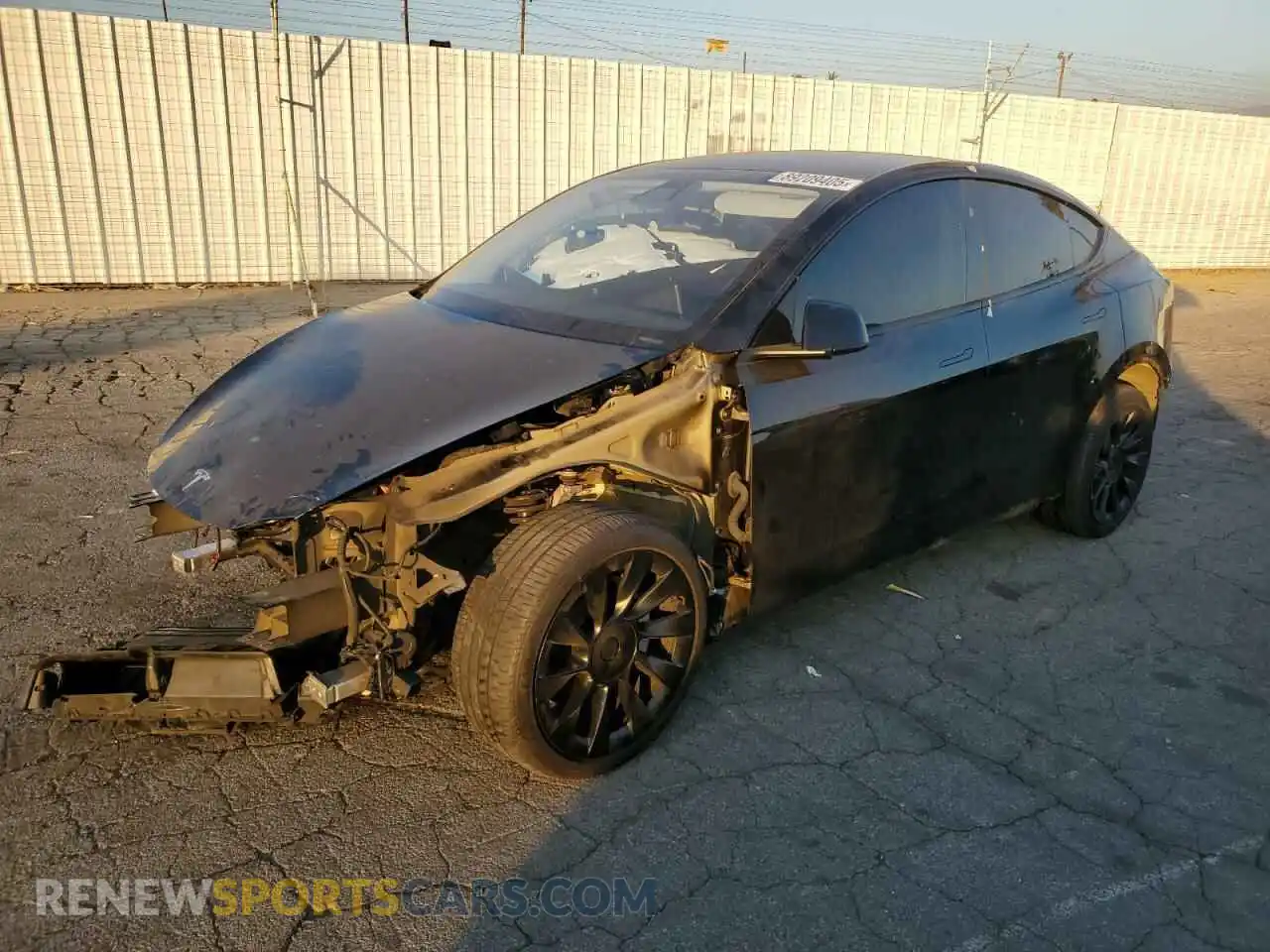 1 Photograph of a damaged car 7SAYGDEE7PA143291 TESLA MODEL Y 2023