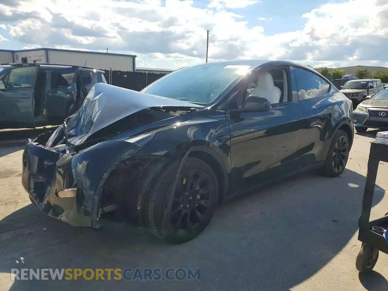 1 Фотография поврежденного автомобиля 7SAYGDEE7PA162245 TESLA MODEL Y 2023