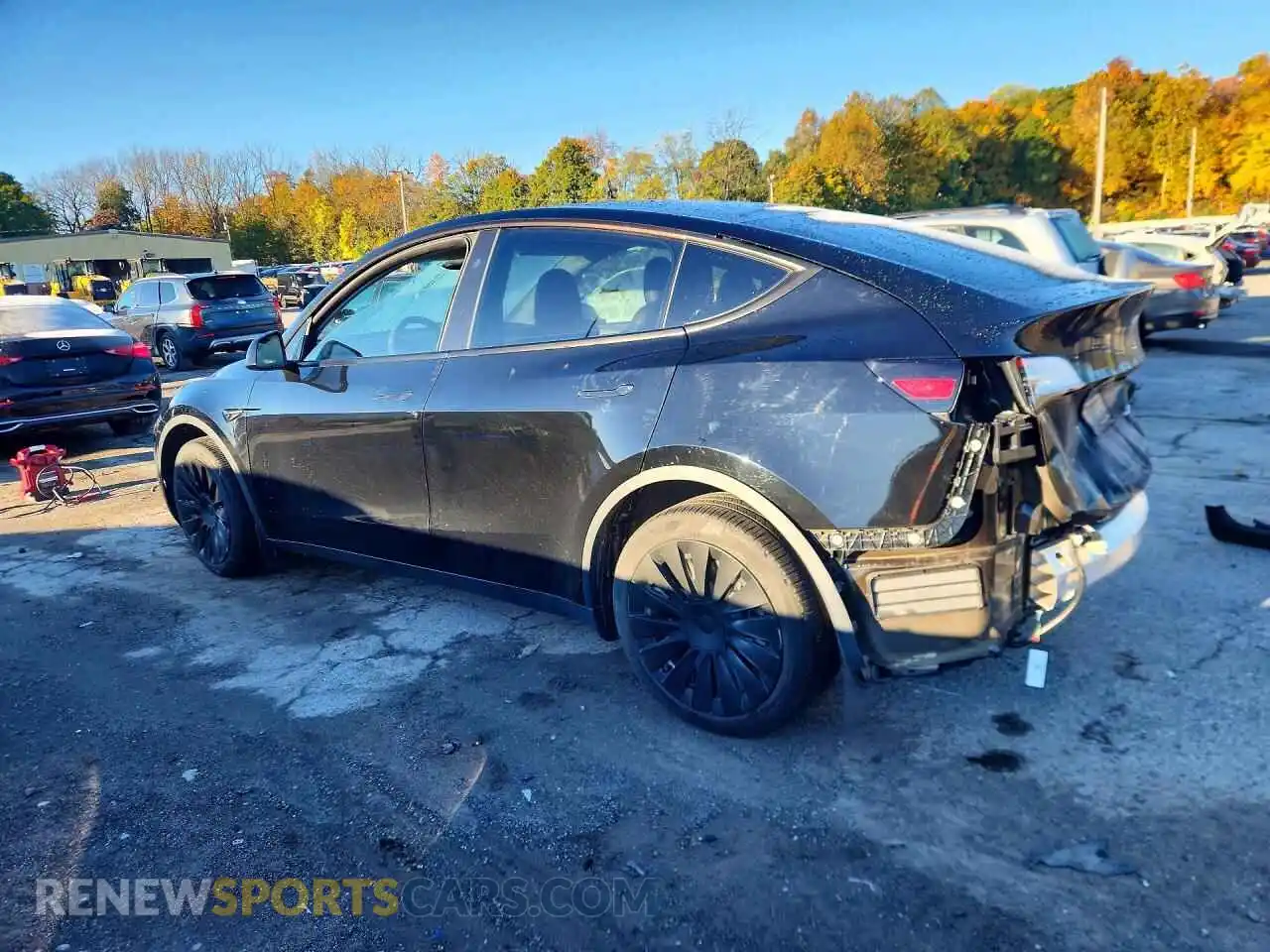 2 fotografías del automóvil dañado 7SAYGDEE7PA181796 TESLA MODEL Y 2023