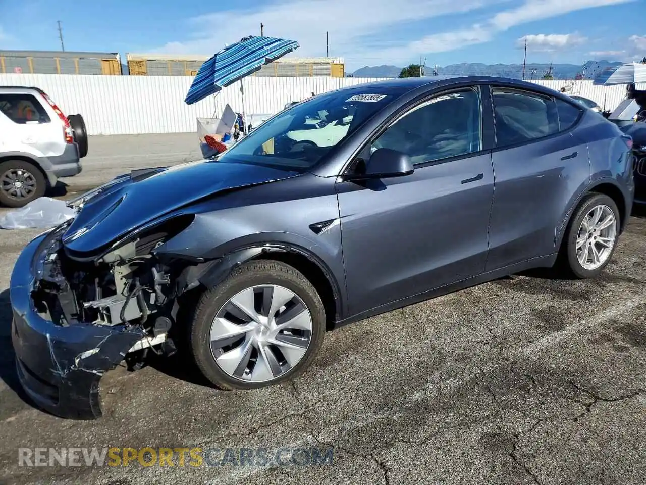 1 Photograph of a damaged car 7SAYGDEE7PA208544 TESLA MODEL Y 2023