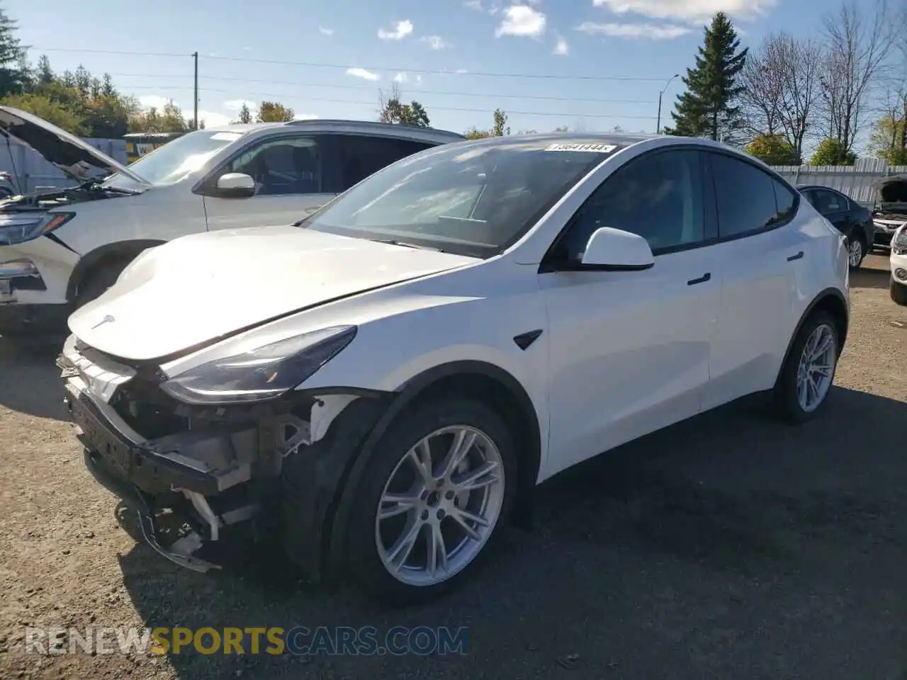 1 Photograph of a damaged car 7SAYGDEE7PF597317 TESLA MODEL Y 2023
