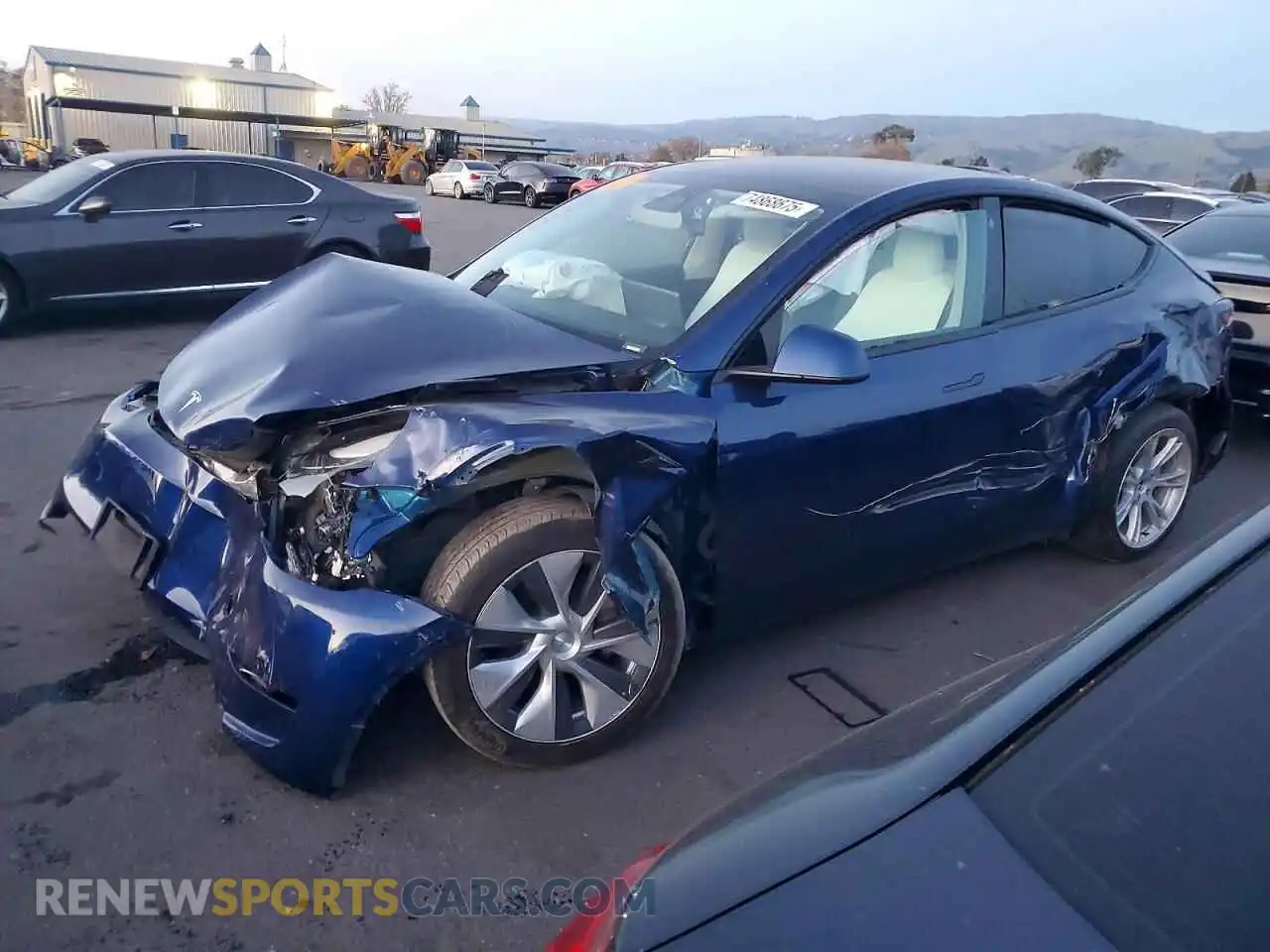1 Photograph of a damaged car 7SAYGDEE7PF608784 TESLA MODEL Y 2023
