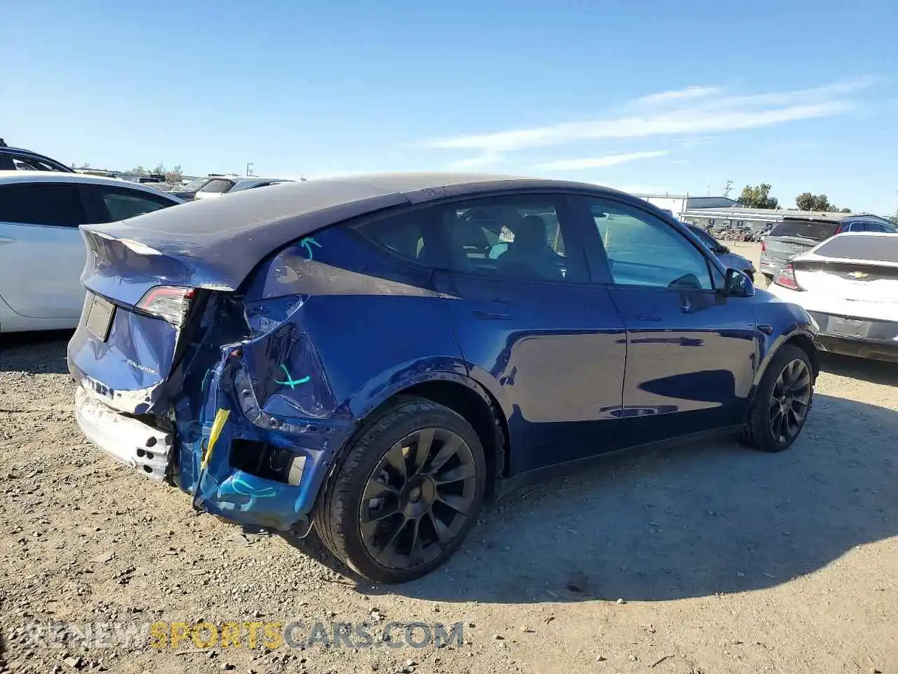 3 Photograph of a damaged car 7SAYGDEE7PF610289 TESLA MODEL Y 2023