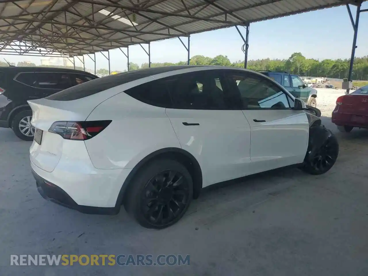 3 Фотография поврежденного автомобиля 7SAYGDEE7PF614925 TESLA MODEL Y 2023