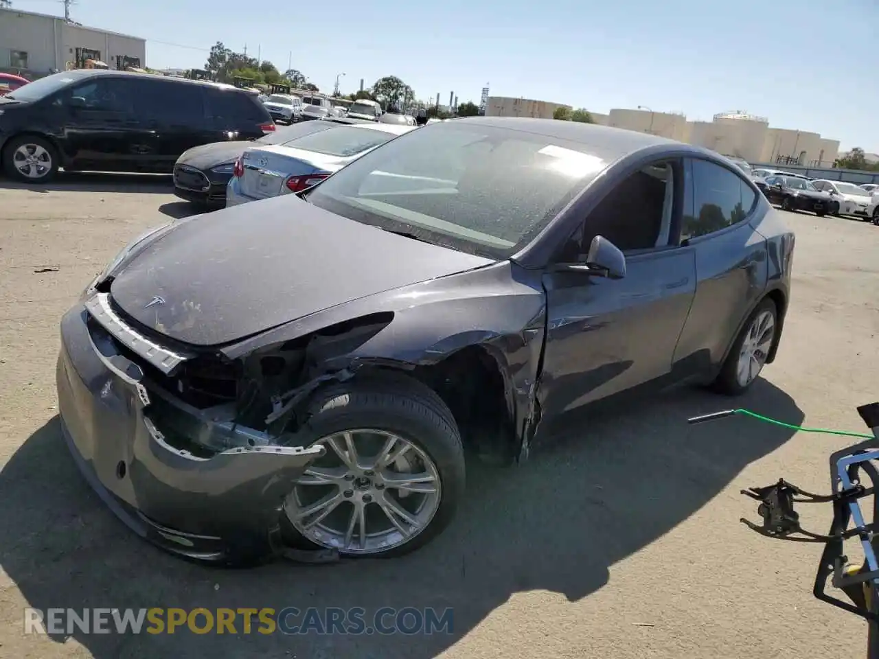 1 Photograph of a damaged car 7SAYGDEE7PF632857 TESLA MODEL Y 2023