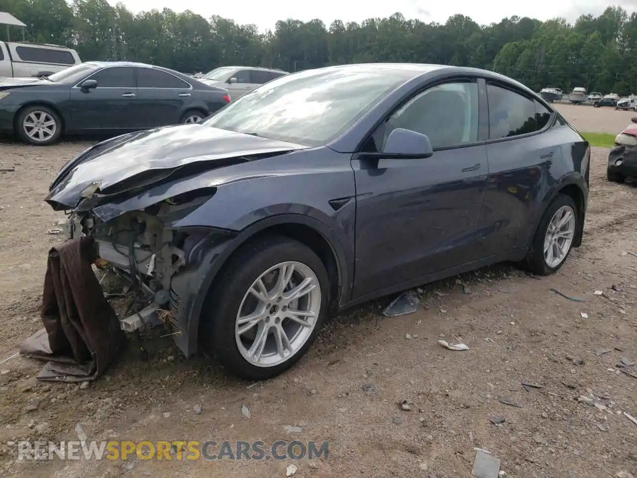 1 Photograph of a damaged car 7SAYGDEE7PF700526 TESLA MODEL Y 2023