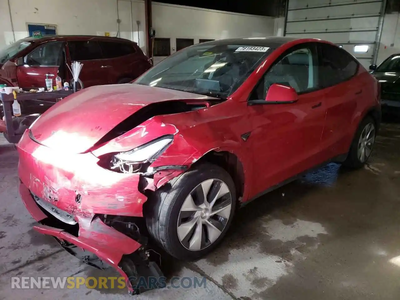 1 Photograph of a damaged car 7SAYGDEE7PF710909 TESLA MODEL Y 2023