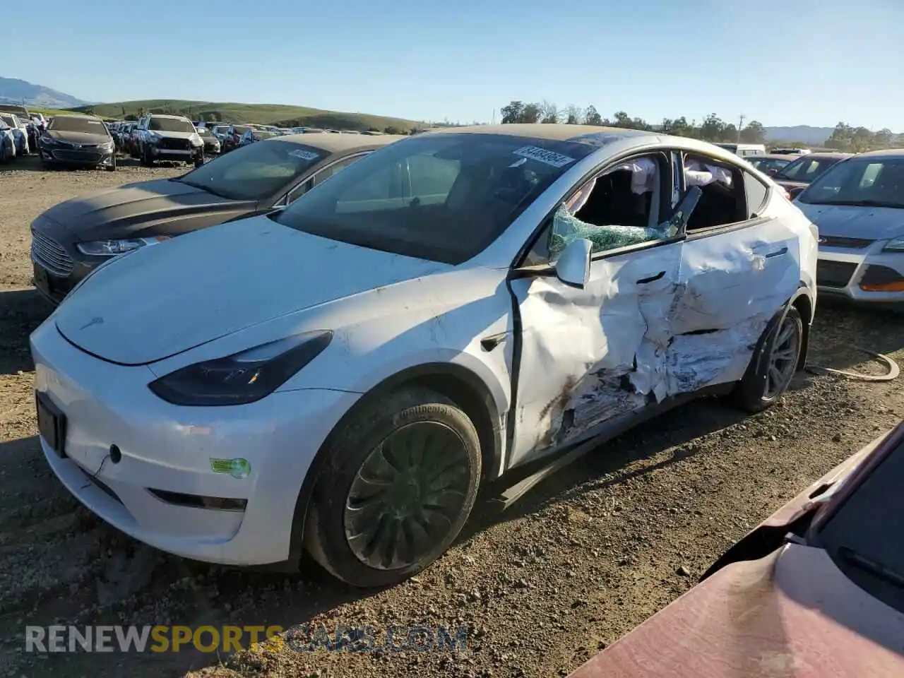 1 fotografías del automóvil dañado 7SAYGDEE7PF739360 TESLA MODEL Y 2023