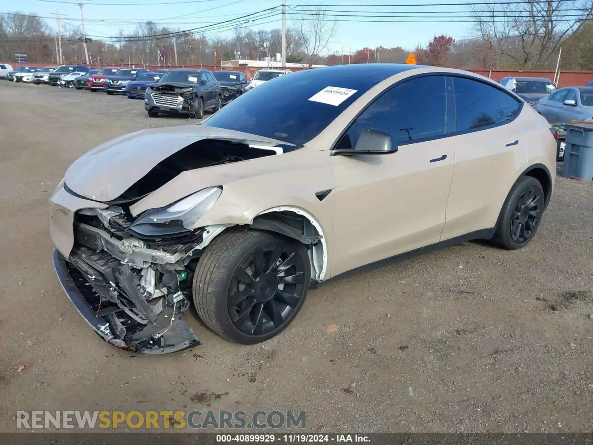 2 fotografías del automóvil dañado 7SAYGDEE7PF746437 TESLA MODEL Y 2023