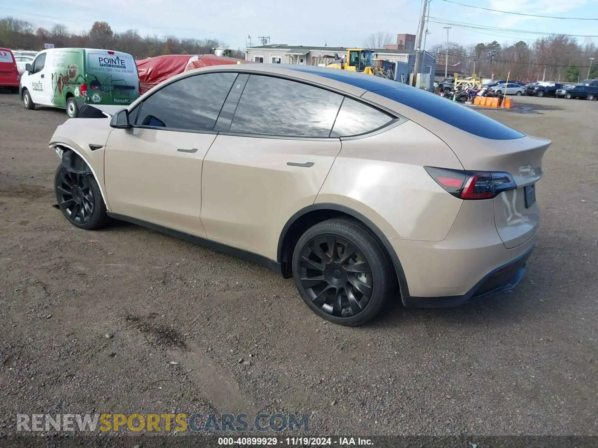 3 fotografías del automóvil dañado 7SAYGDEE7PF746437 TESLA MODEL Y 2023