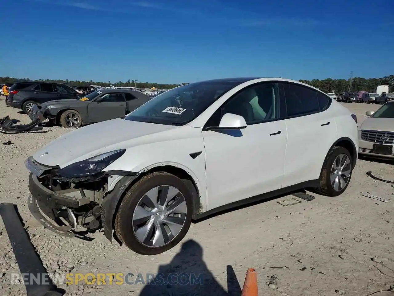 1 Фотография поврежденного автомобиля 7SAYGDEE7PF764517 TESLA MODEL Y 2023