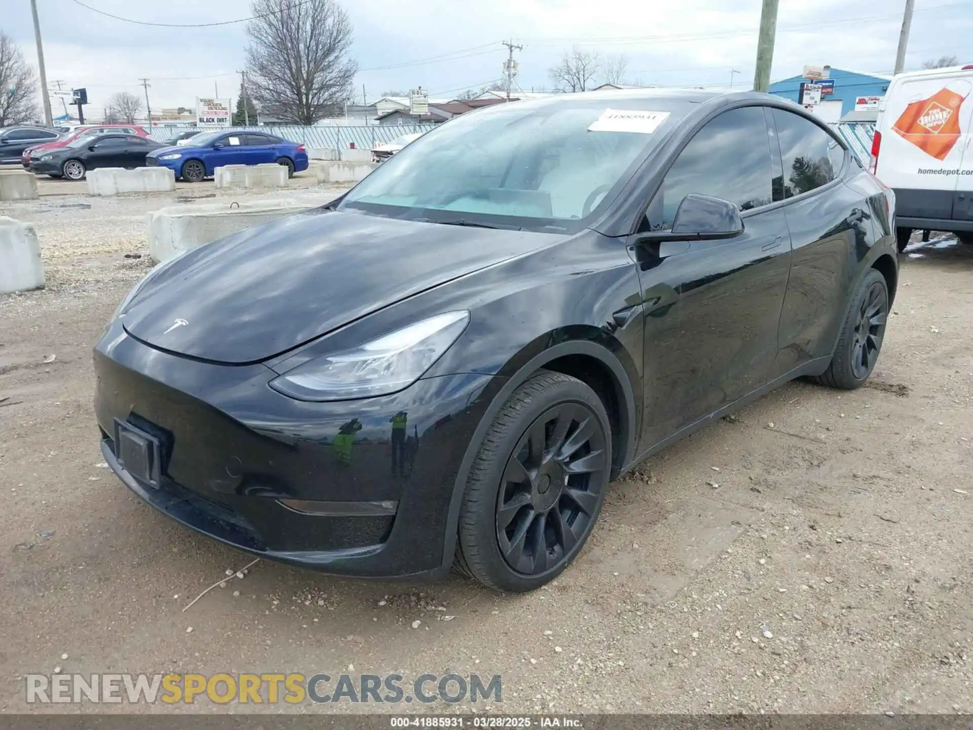 2 Фотография поврежденного автомобиля 7SAYGDEE7PF868165 TESLA MODEL Y 2023