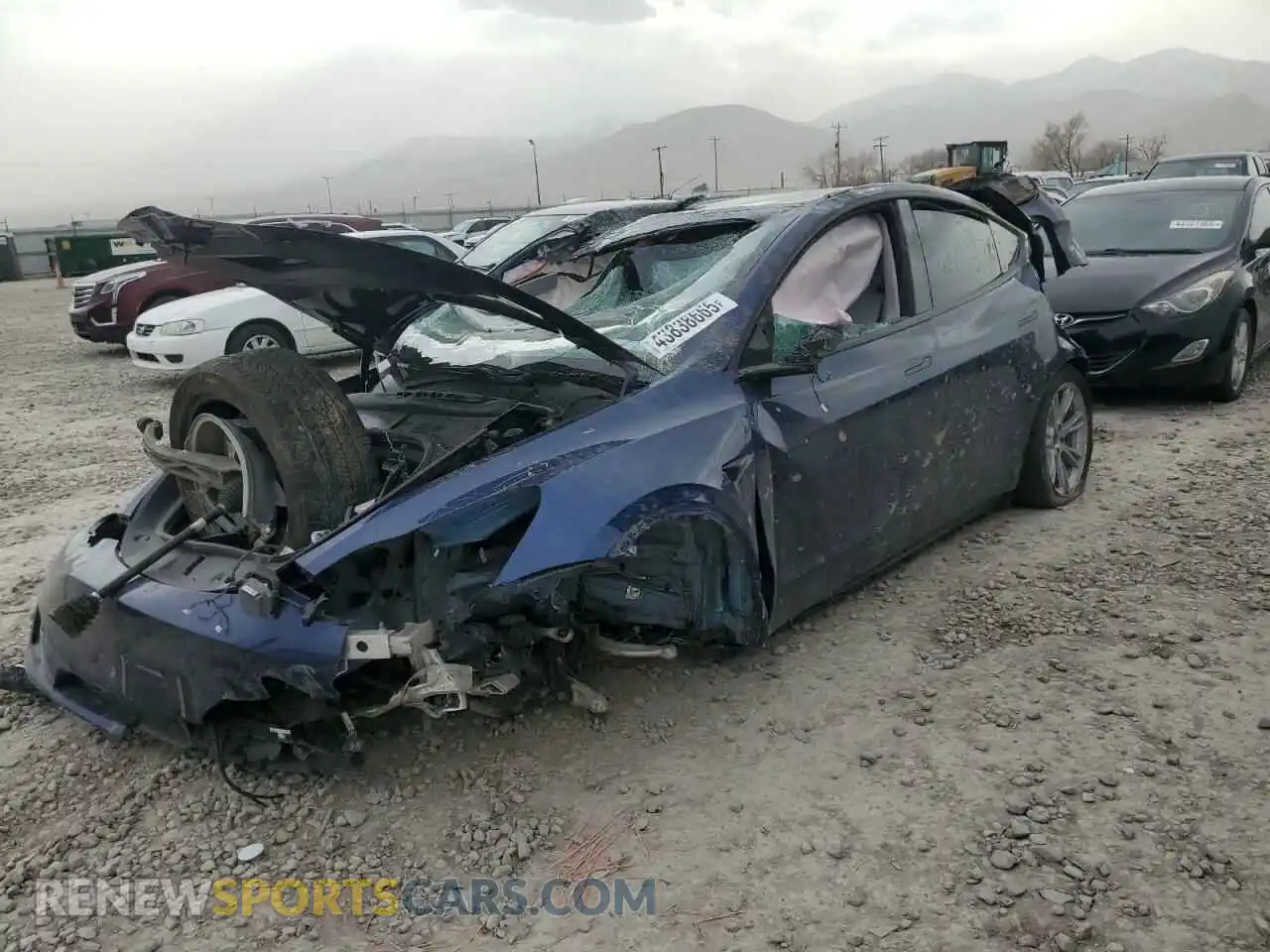 1 Photograph of a damaged car 7SAYGDEE7PF946573 TESLA MODEL Y 2023