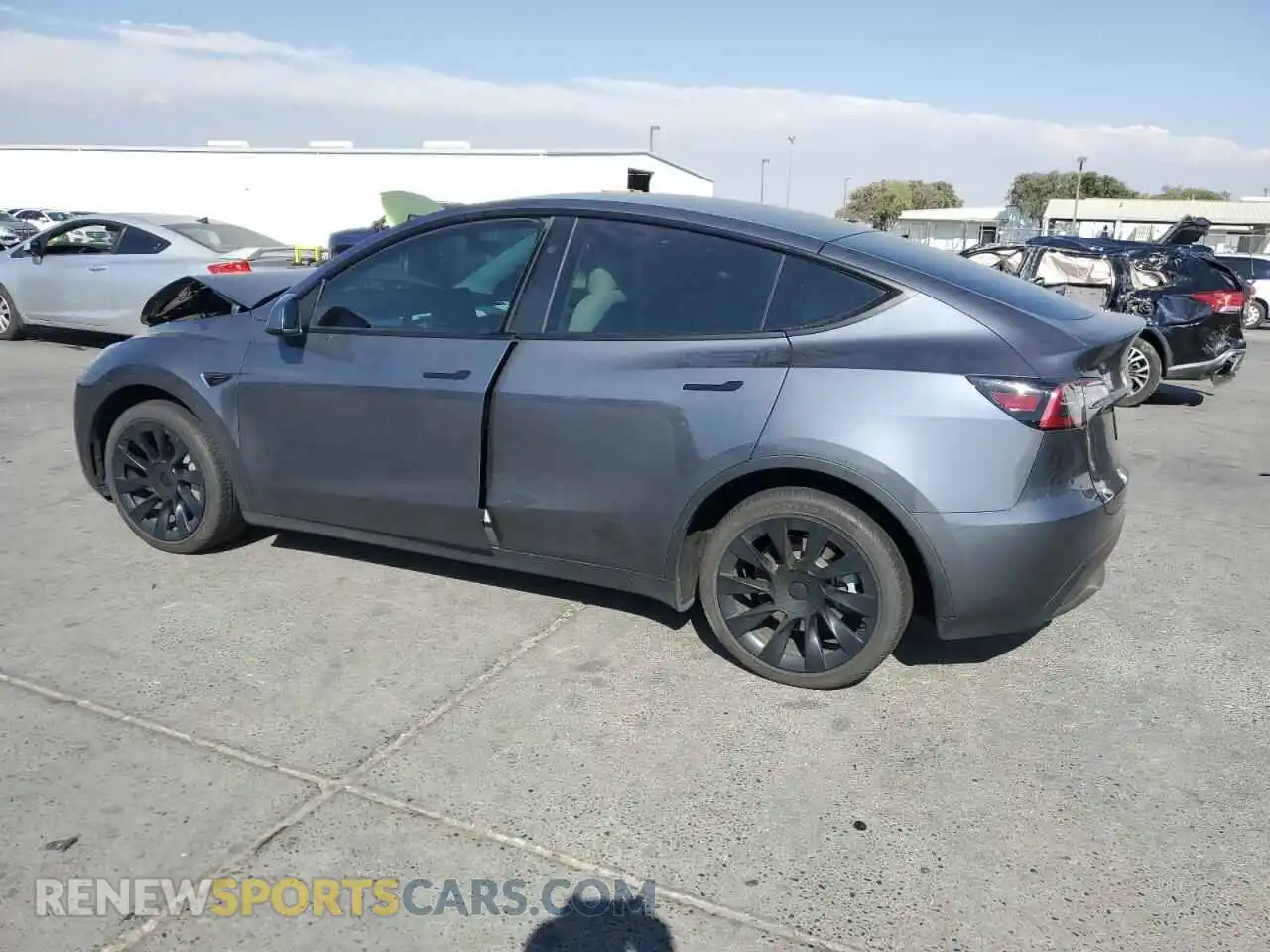 2 Фотография поврежденного автомобиля 7SAYGDEE7PF948274 TESLA MODEL Y 2023