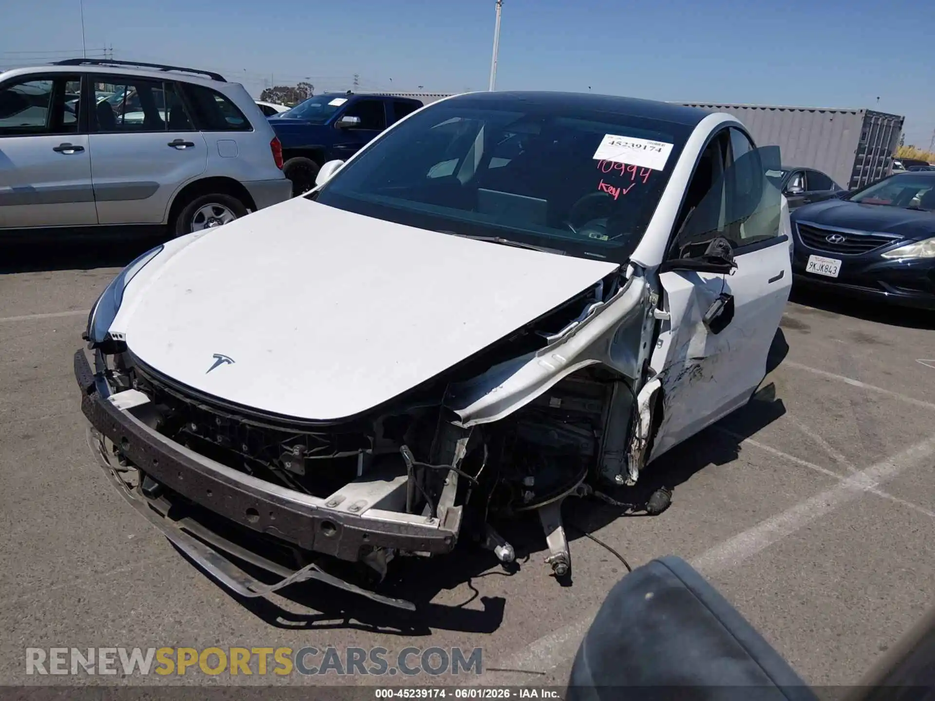 2 Фотография поврежденного автомобиля 7SAYGDEE8PA025301 TESLA MODEL Y 2023