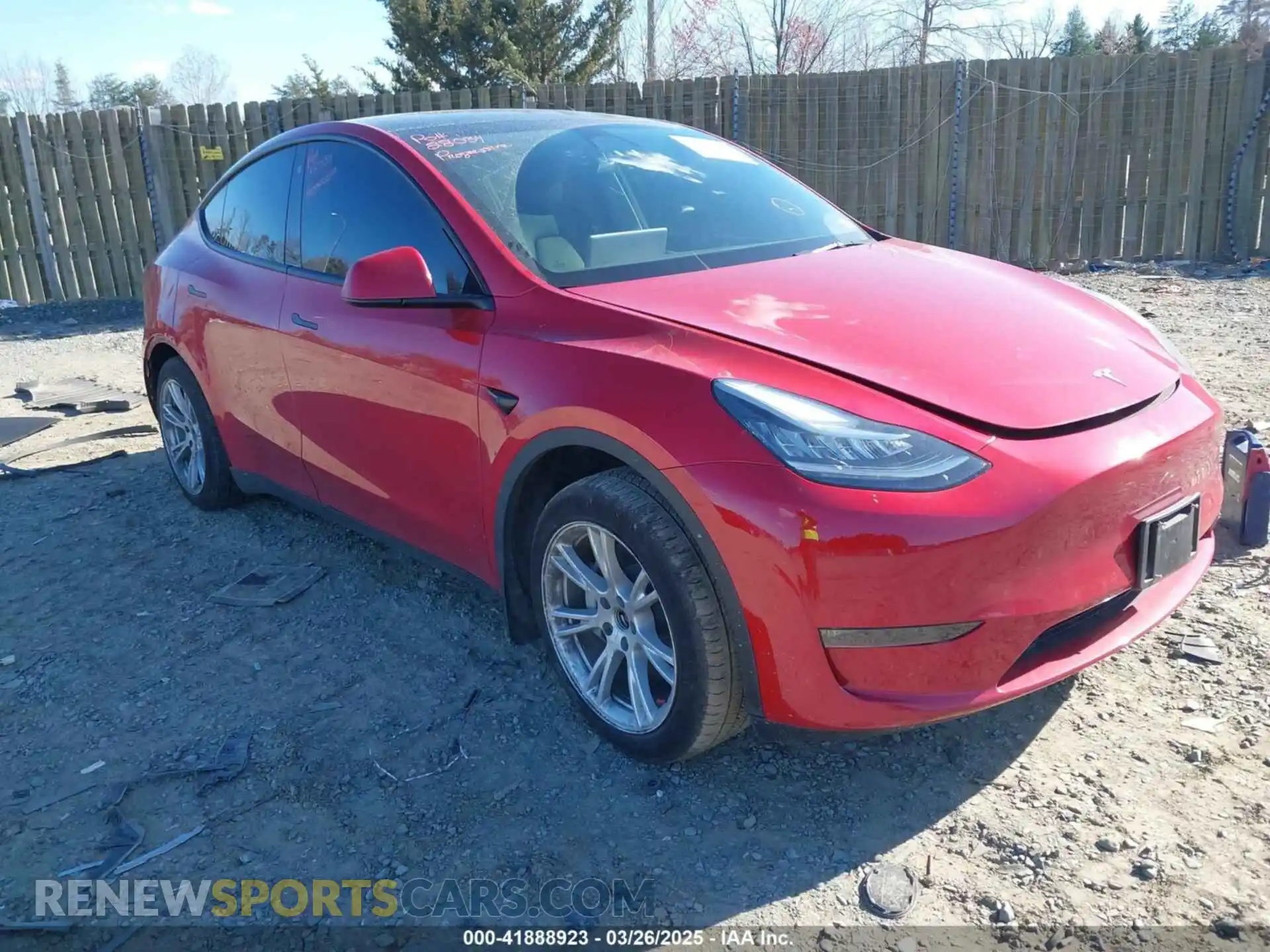 1 Photograph of a damaged car 7SAYGDEE8PA121218 TESLA MODEL Y 2023
