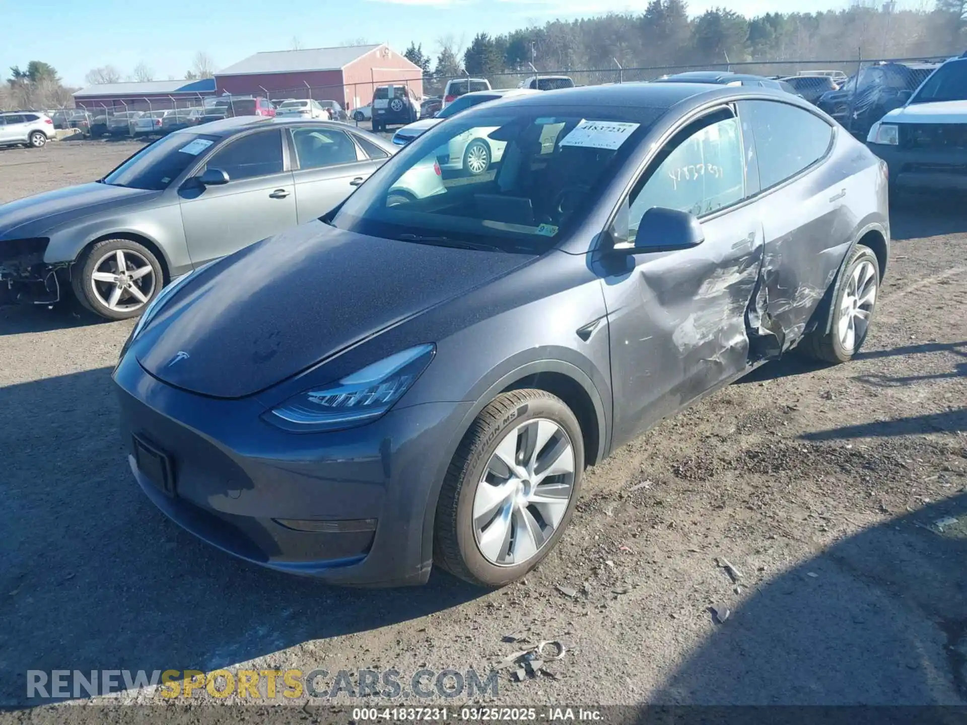 2 fotografías del automóvil dañado 7SAYGDEE8PA140562 TESLA MODEL Y 2023