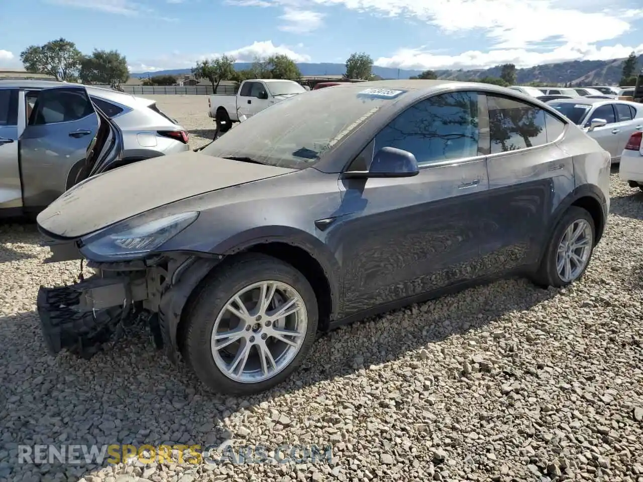 1 Photograph of a damaged car 7SAYGDEE8PA153084 TESLA MODEL Y 2023