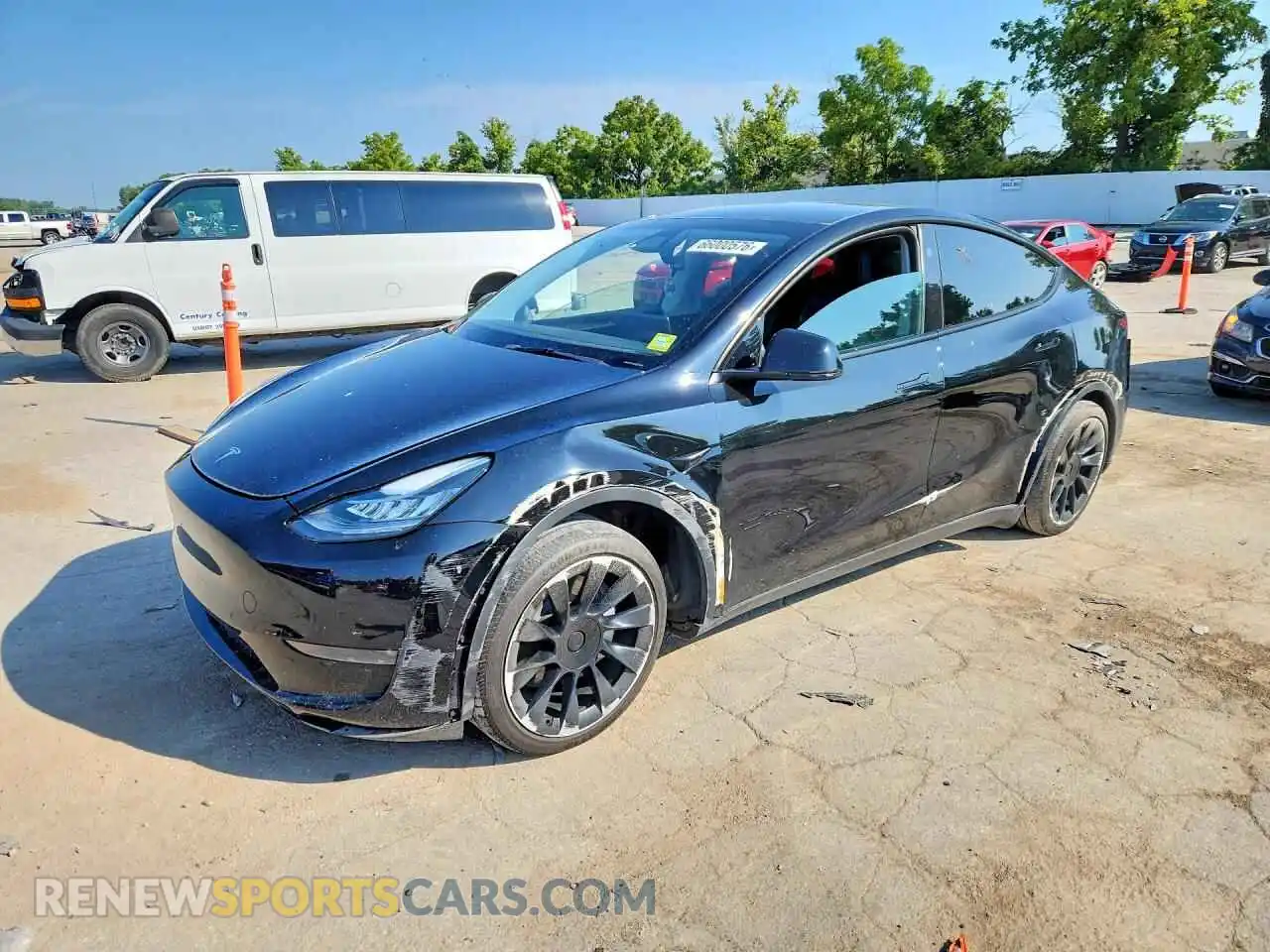 1 Photograph of a damaged car 7SAYGDEE8PA158270 TESLA MODEL Y 2023