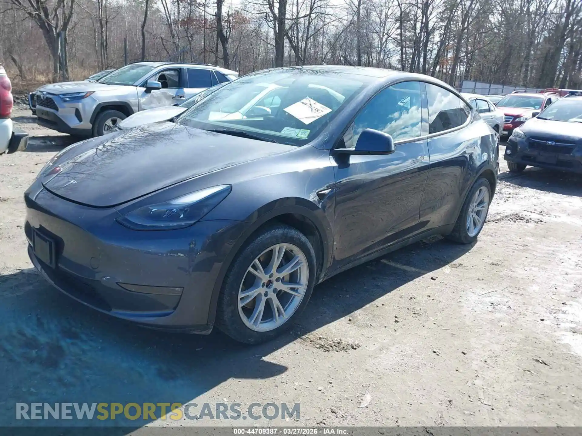 2 fotografías del automóvil dañado 7SAYGDEE8PA180396 TESLA MODEL Y 2023