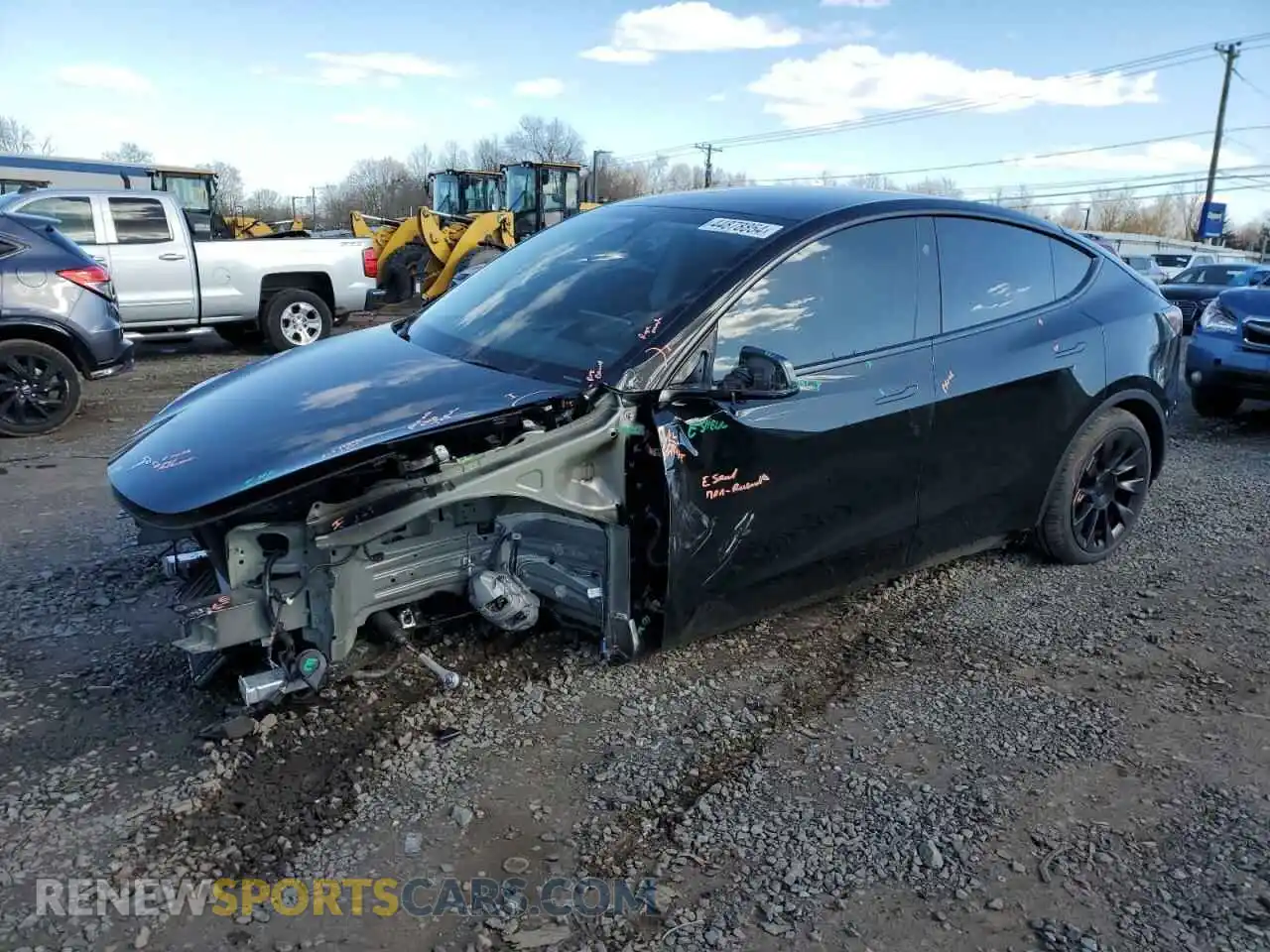 1 Photograph of a damaged car 7SAYGDEE8PA189907 TESLA MODEL Y 2023