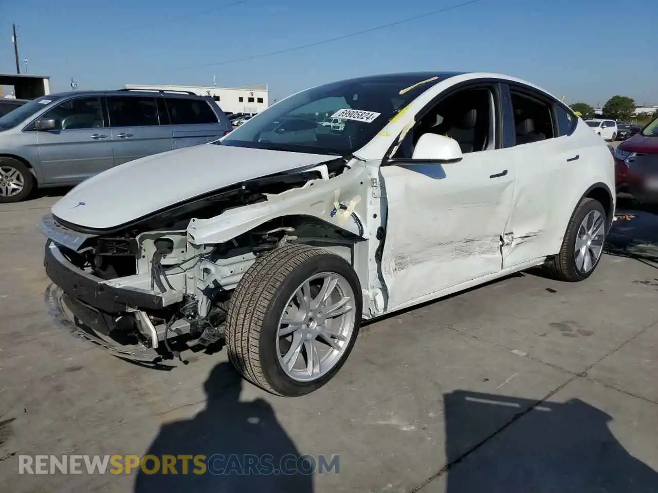 1 Photograph of a damaged car 7SAYGDEE8PA208732 TESLA MODEL Y 2023
