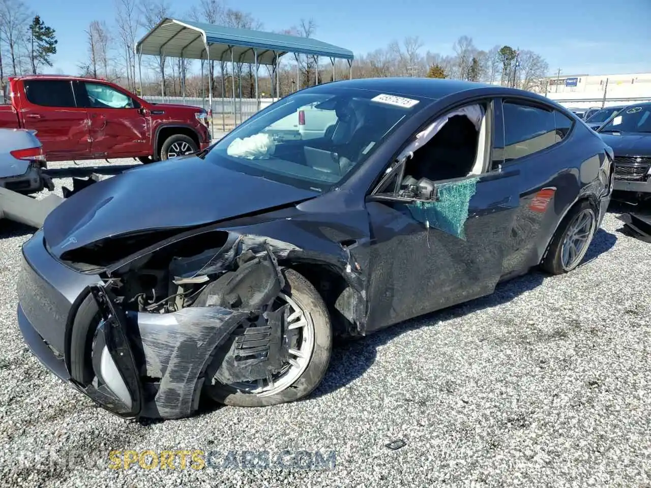 1 Photograph of a damaged car 7SAYGDEE8PF669268 TESLA MODEL Y 2023