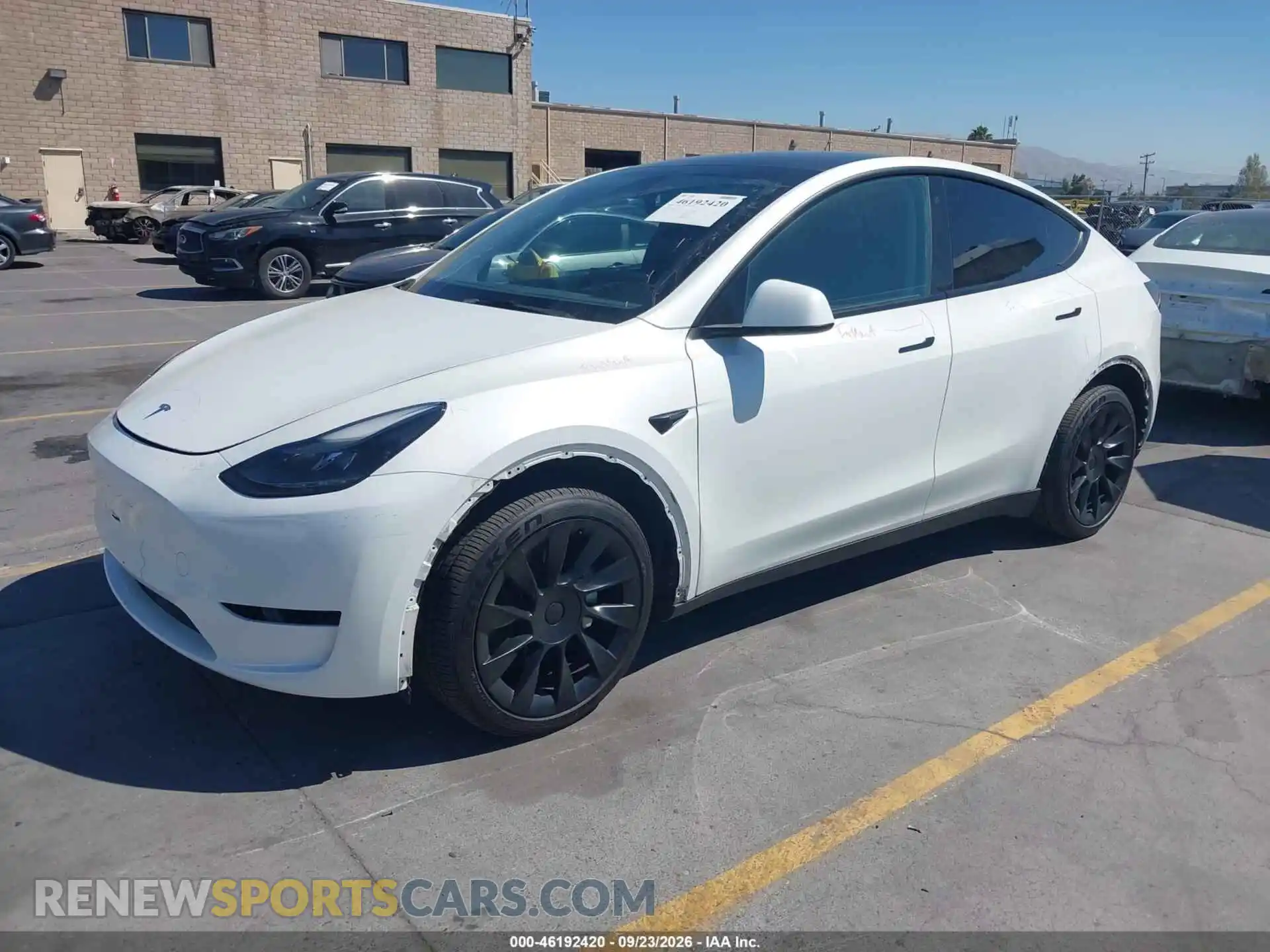 2 Photograph of a damaged car 7SAYGDEE8PF676155 TESLA MODEL Y 2023