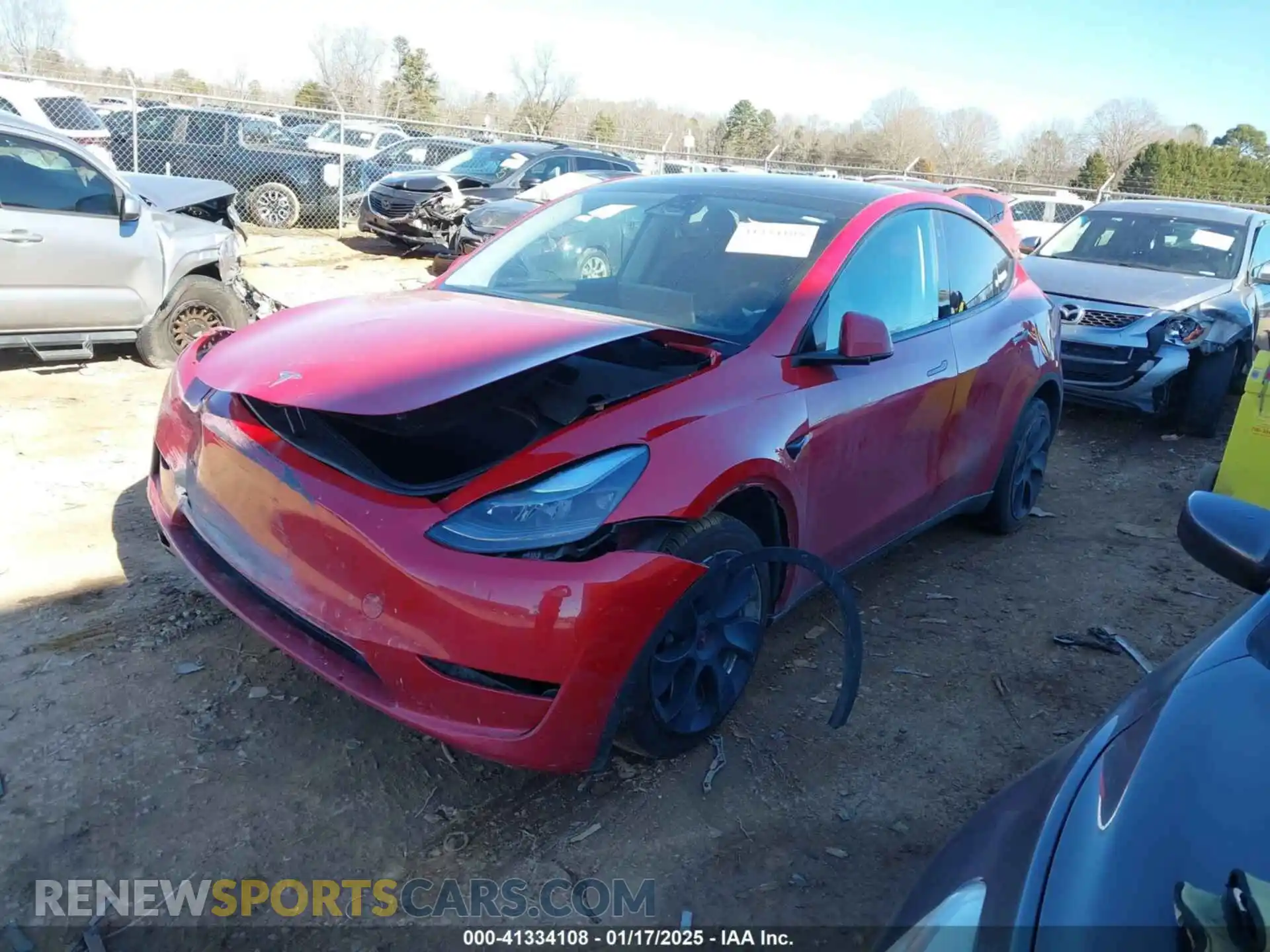 2 Photograph of a damaged car 7SAYGDEE8PF709459 TESLA MODEL Y 2023