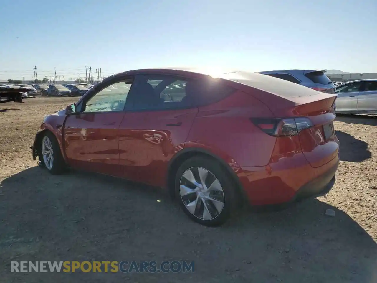 2 Photograph of a damaged car 7SAYGDEE8PF833599 TESLA MODEL Y 2023