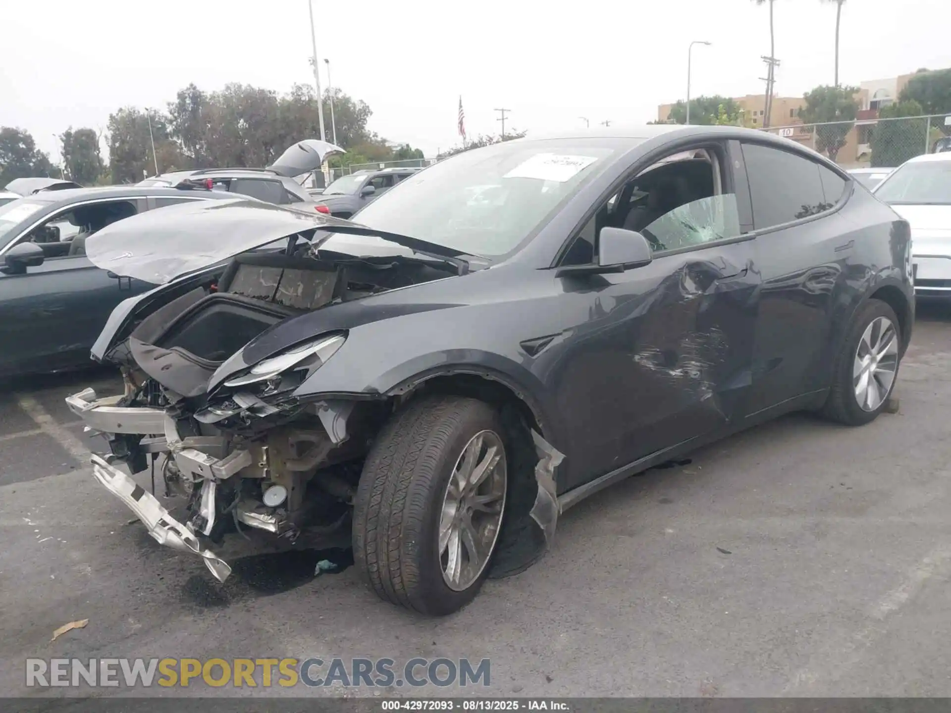 2 Photograph of a damaged car 7SAYGDEE8PF853318 TESLA MODEL Y 2023