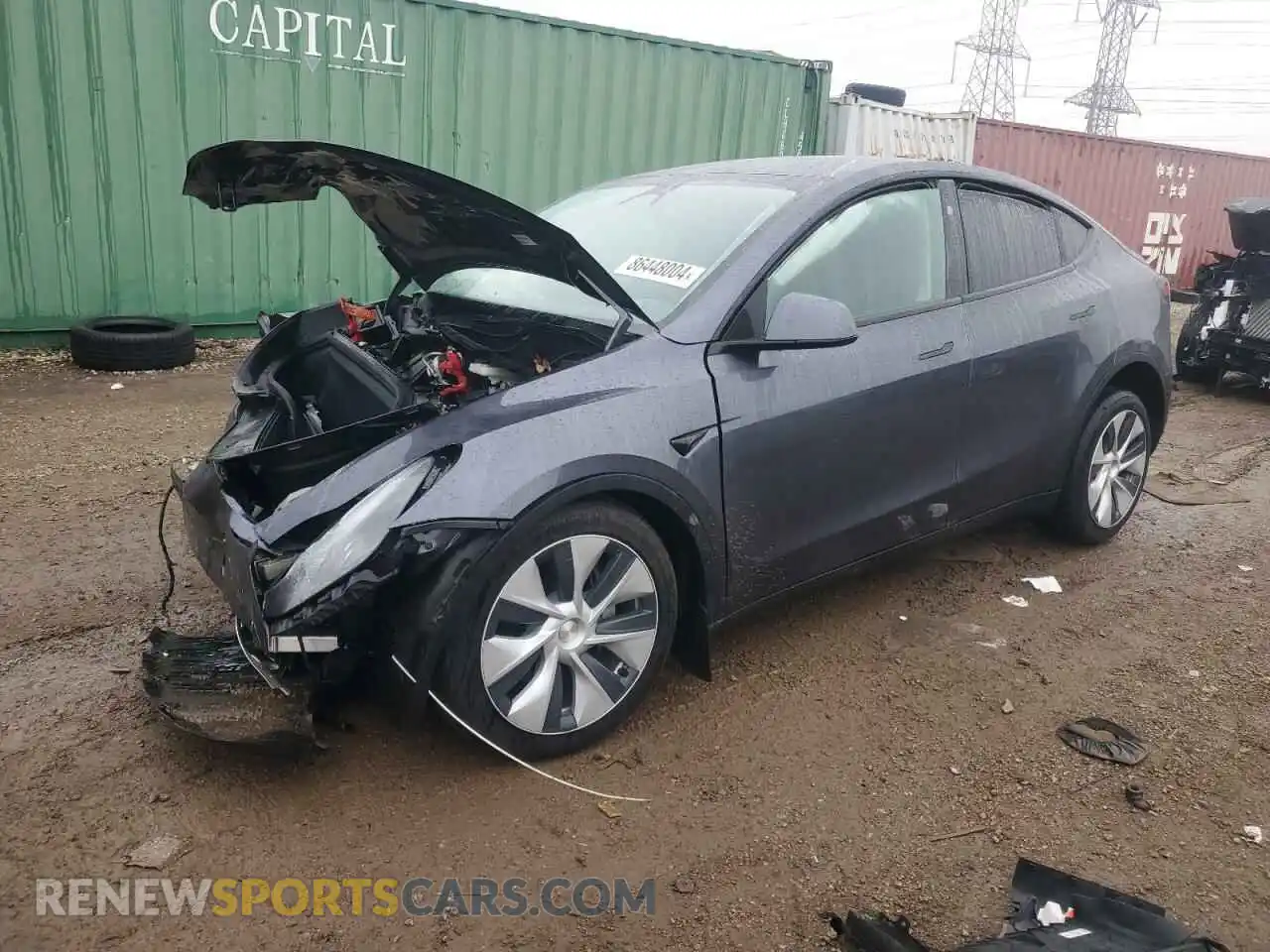 1 Photograph of a damaged car 7SAYGDEE8PF877148 TESLA MODEL Y 2023