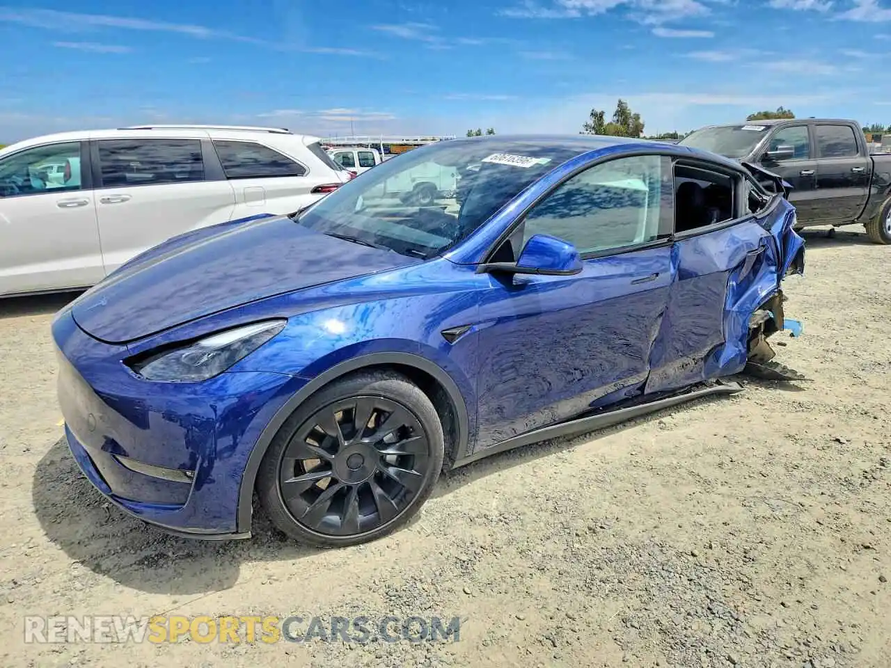 1 Photograph of a damaged car 7SAYGDEE8PF900461 TESLA MODEL Y 2023