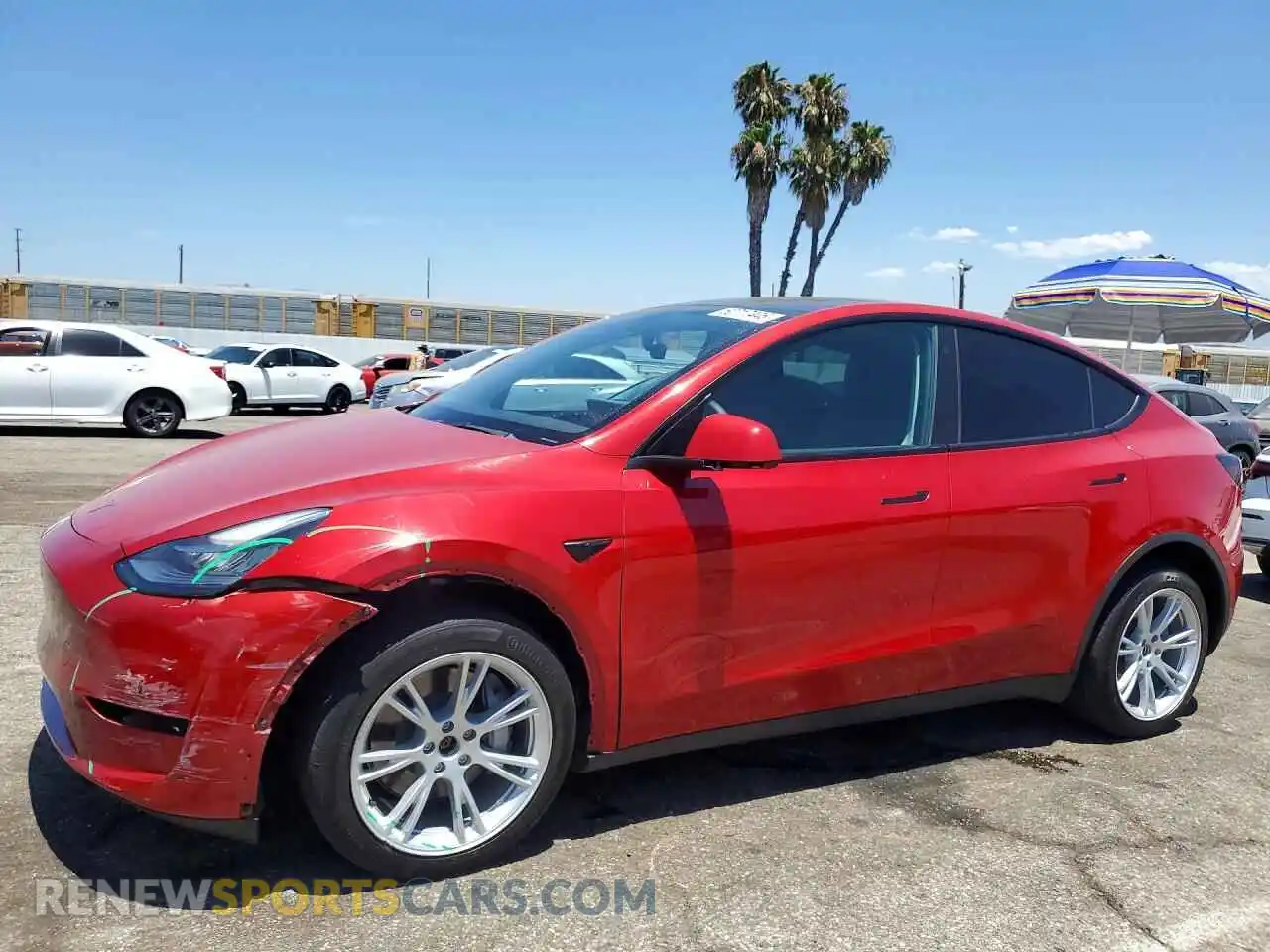 1 Фотография поврежденного автомобиля 7SAYGDEE9PA027381 TESLA MODEL Y 2023