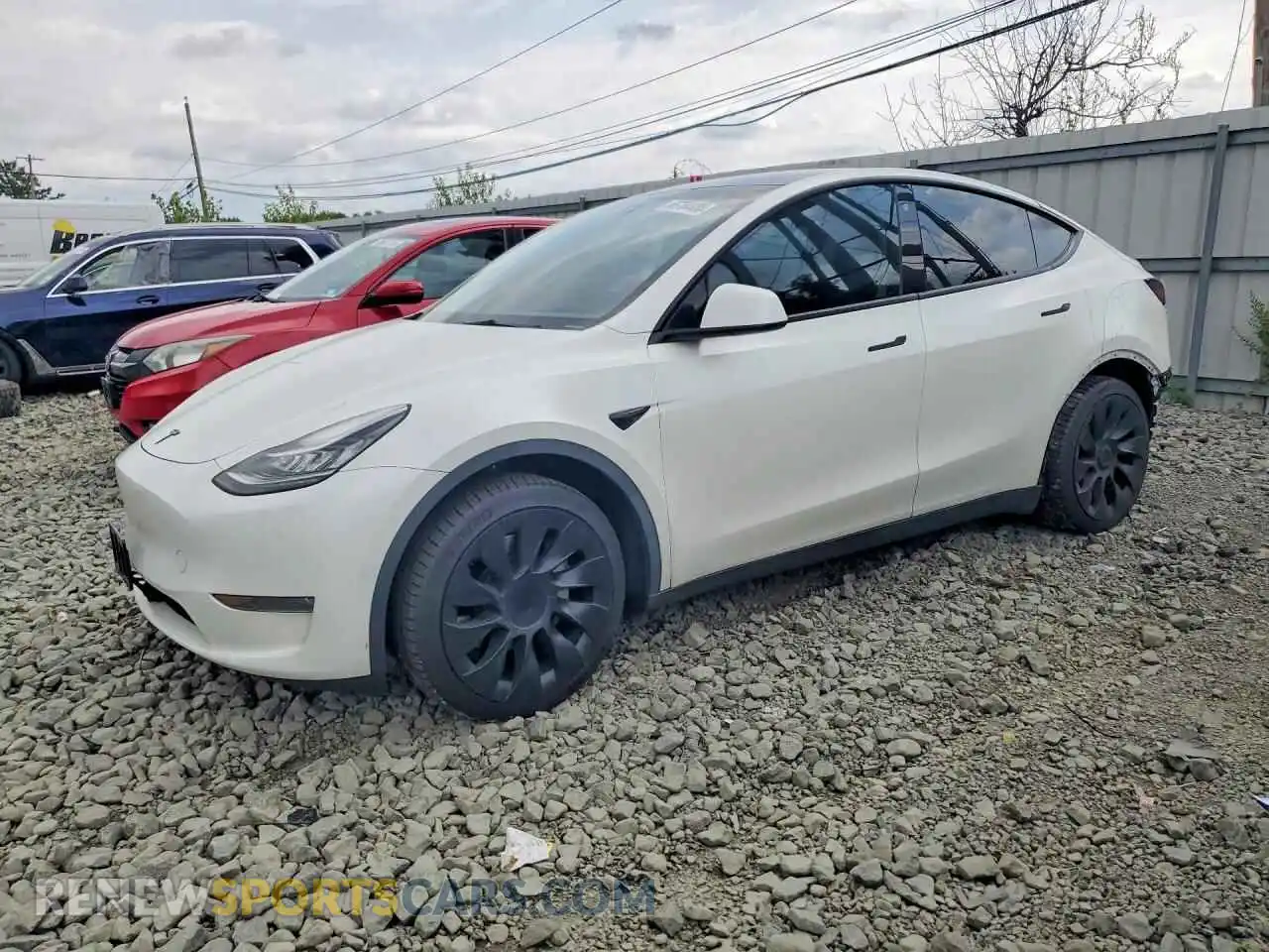 1 Photograph of a damaged car 7SAYGDEE9PA047744 TESLA MODEL Y 2023