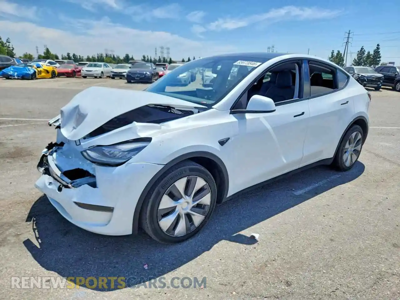 1 Photograph of a damaged car 7SAYGDEE9PA141235 TESLA MODEL Y 2023