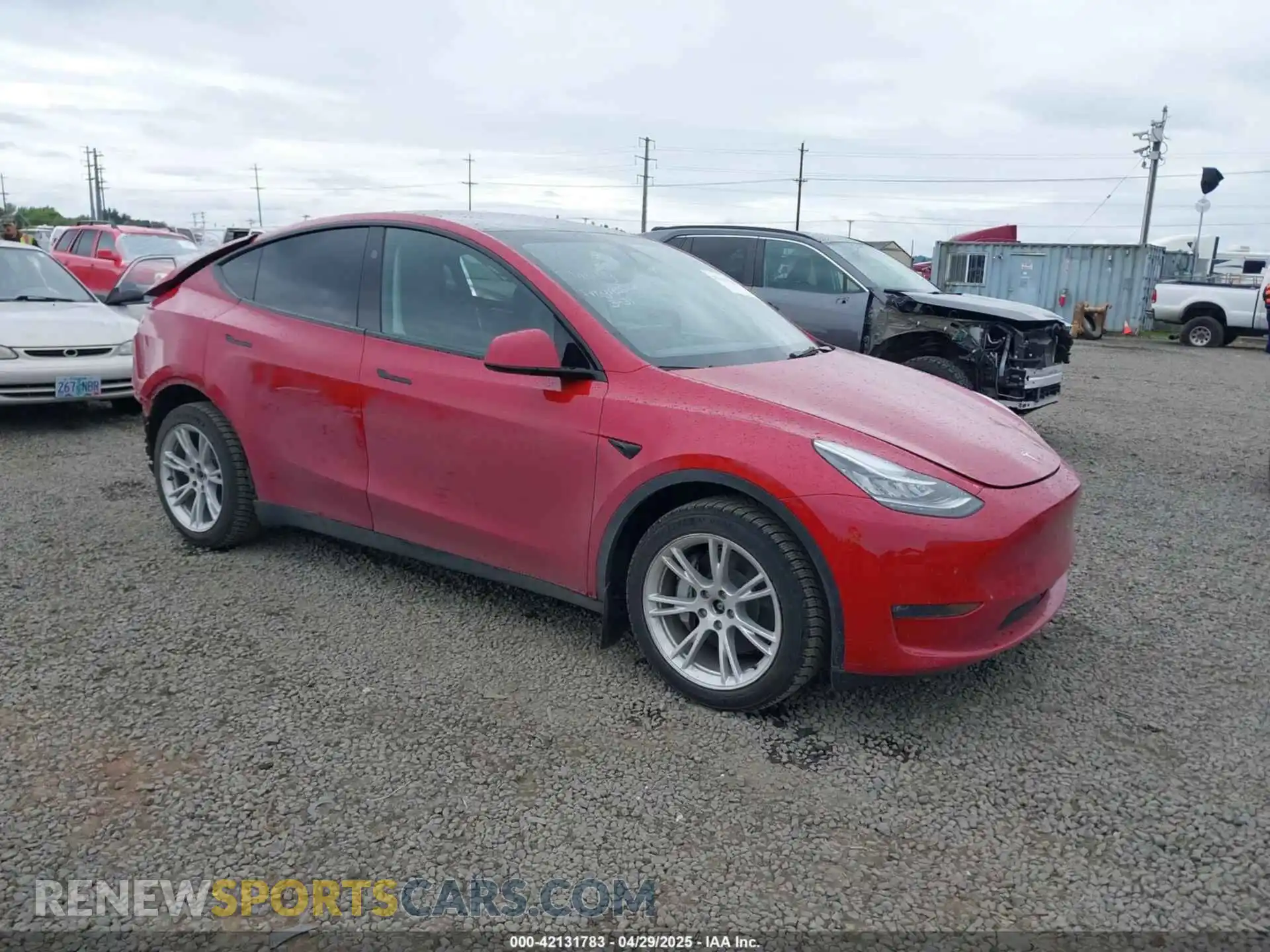 1 Photograph of a damaged car 7SAYGDEE9PA145947 TESLA MODEL Y 2023