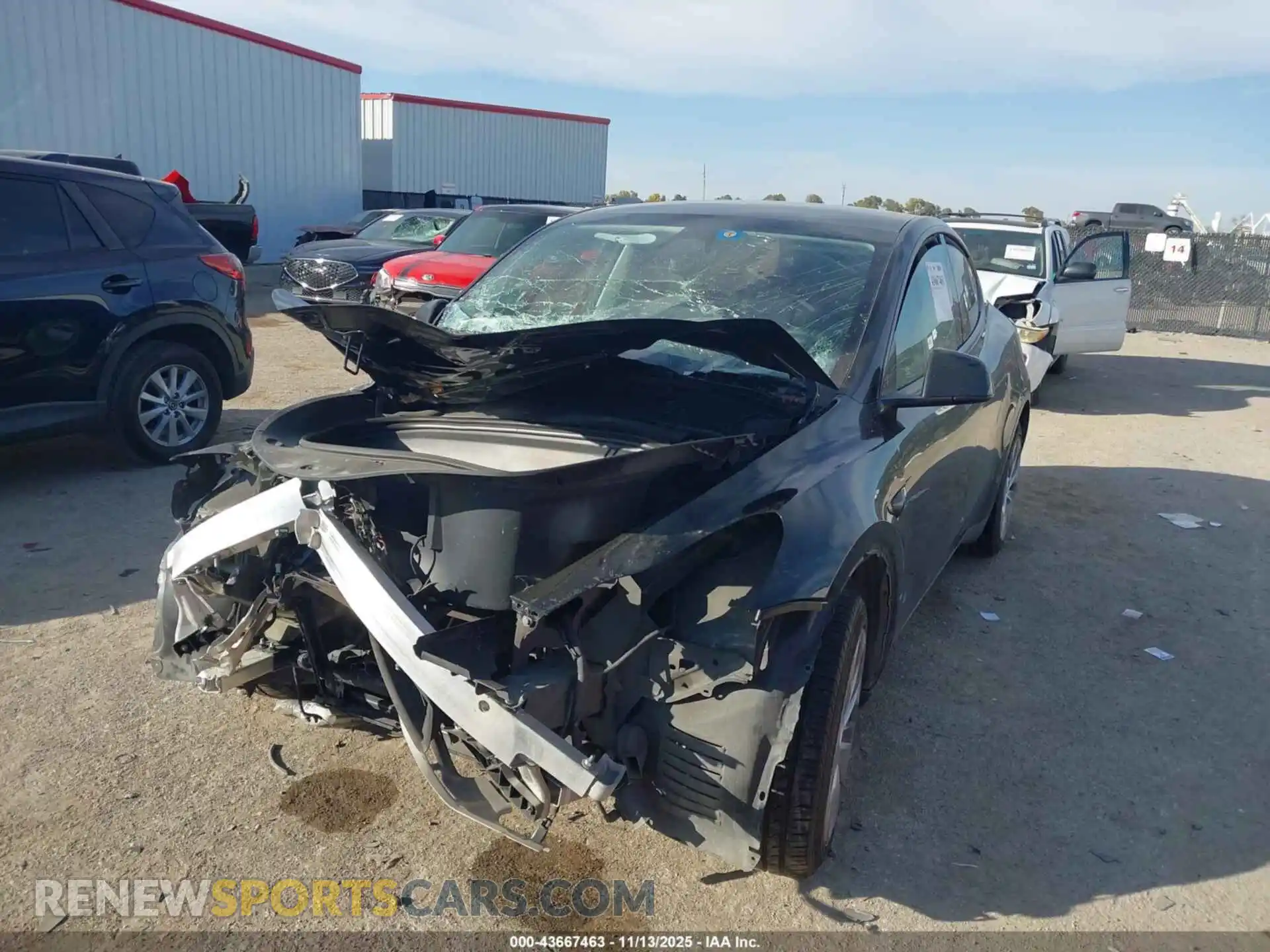 2 Photograph of a damaged car 7SAYGDEE9PA151523 TESLA MODEL Y 2023