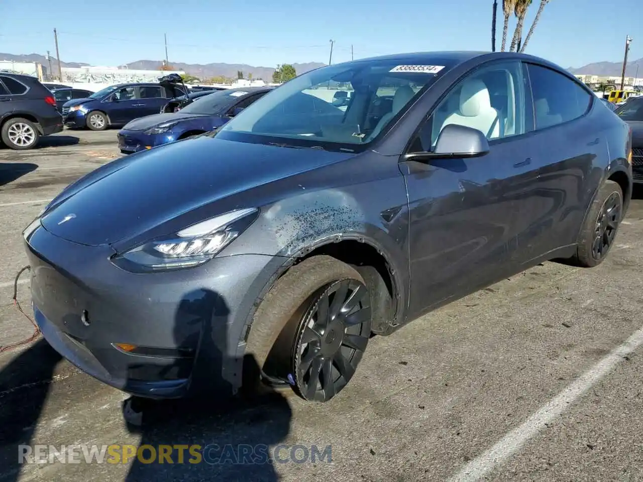 1 Photograph of a damaged car 7SAYGDEE9PA153305 TESLA MODEL Y 2023