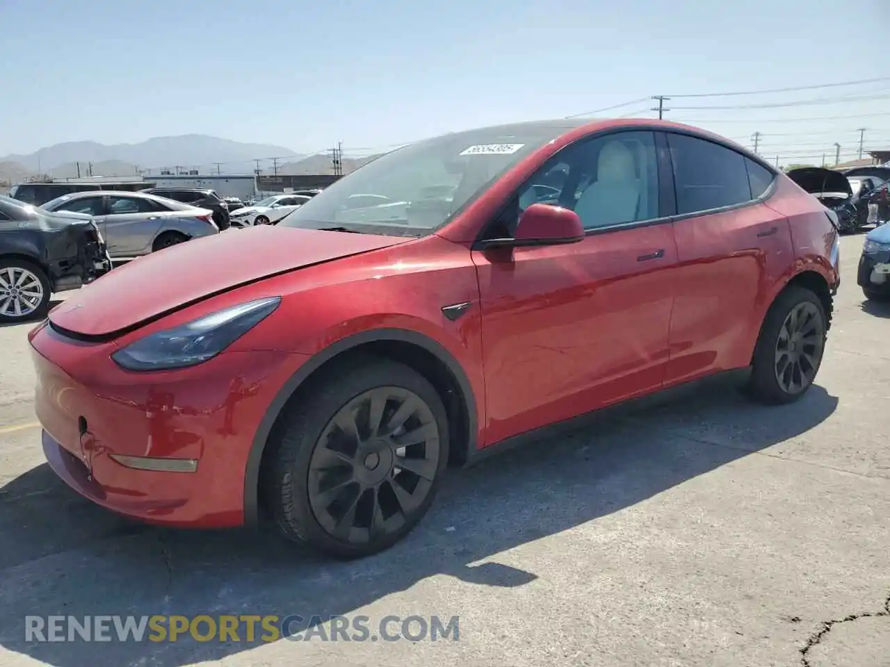 1 Photograph of a damaged car 7SAYGDEE9PA160545 TESLA MODEL Y 2023