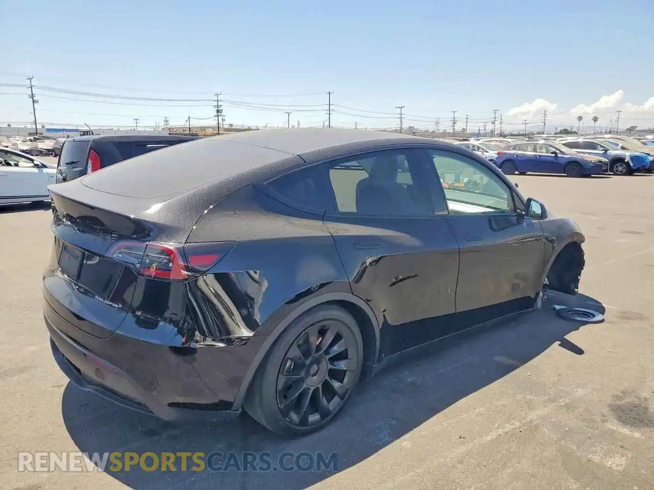 3 Фотография поврежденного автомобиля 7SAYGDEE9PA199071 TESLA MODEL Y 2023