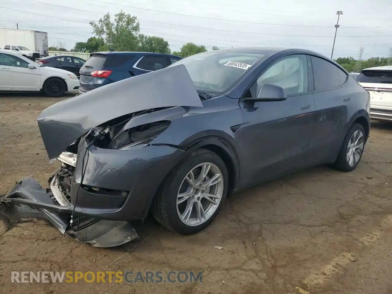 1 Photograph of a damaged car 7SAYGDEE9PA203328 TESLA MODEL Y 2023