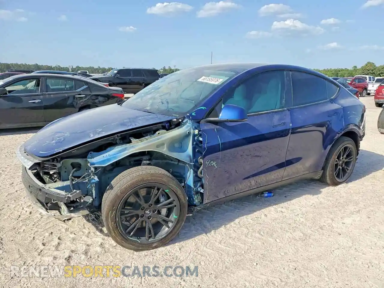 1 Photograph of a damaged car 7SAYGDEE9PF601108 TESLA MODEL Y 2023