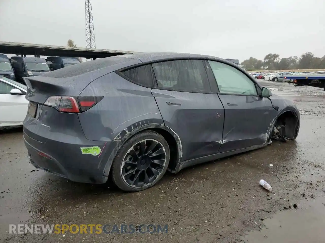 3 fotografías del automóvil dañado 7SAYGDEE9PF637686 TESLA MODEL Y 2023
