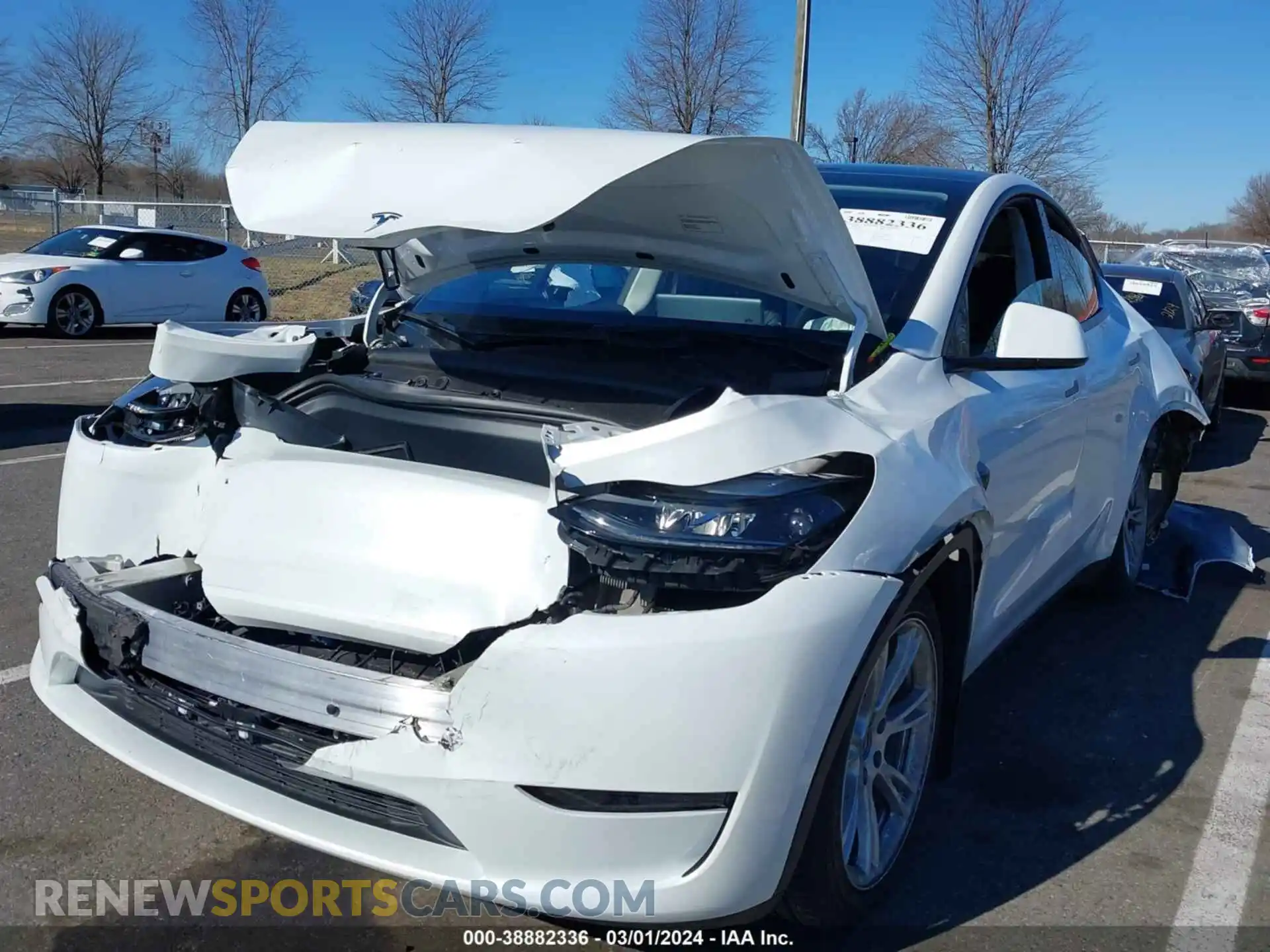 2 Photograph of a damaged car 7SAYGDEE9PF688041 TESLA MODEL Y 2023