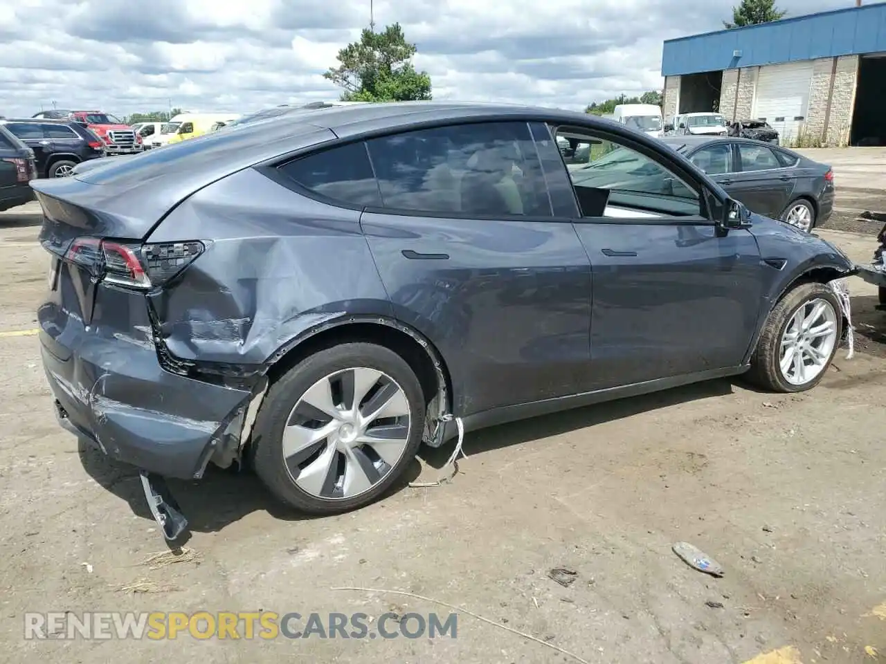 3 Photograph of a damaged car 7SAYGDEE9PF695295 TESLA MODEL Y 2023