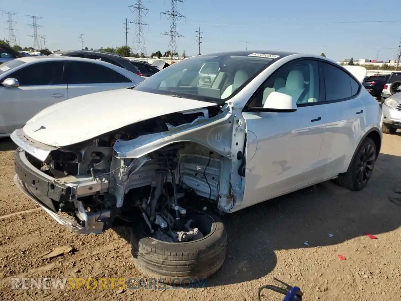 1 Photograph of a damaged car 7SAYGDEE9PF764387 TESLA MODEL Y 2023